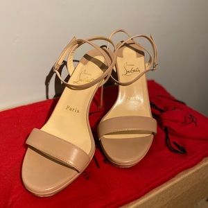 Loubi Queen 100 Leather Sandals